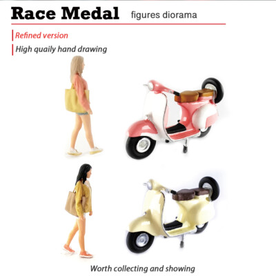 RM1:64 Mr Jarvis vintage motorcycle doll miniature models to match the scene