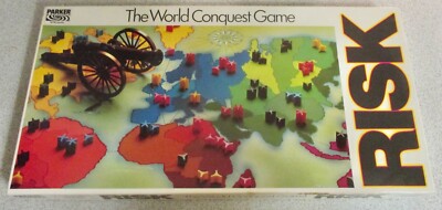 VINTAGE RISK ~ PARKER GAMES ~ WORLD CONQUEST GAME ~ 1978 ~ KOMPLETT 