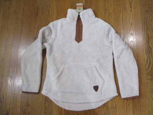 NWT - Legendary Whitetails Sherpa Fleece Pullover Women's M Cream Quarter Zip