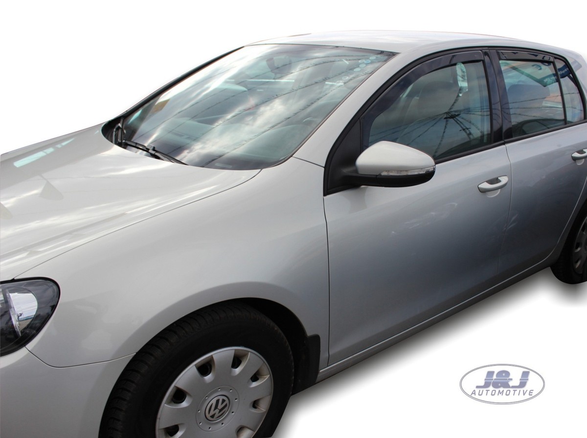 Deflettori D'Aria Antiturbo Per Volkswagen Golf VI 5 Porte | Colore Fumé | Facili Da Montare | Ricircolo Aria - Foto 6