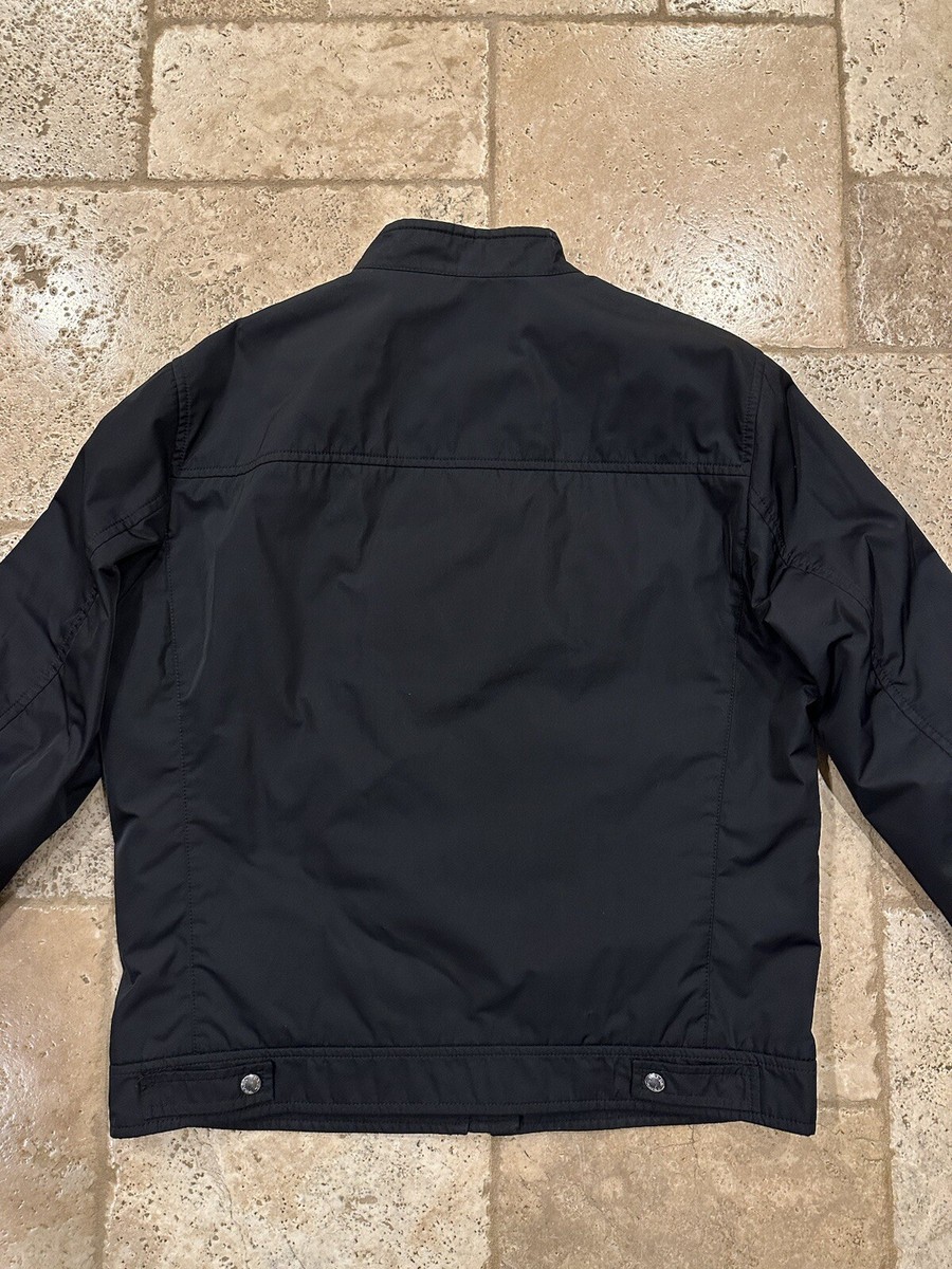 Prada Double Layer Nylon Zip Up Black Jacket | eBay Prada Double Layer Nylon Zip Up Black Jacket | eBay