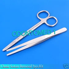 Classic Suture Removal 2 pcs Kit Surgical Instruments New