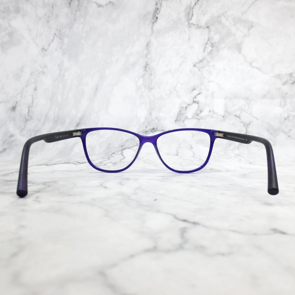 Armani Exchange AX3047 8236 Anteojos Ojo de Gato Púrpura Borde Completo Marco 53-15-140 Foto 4 de 4
