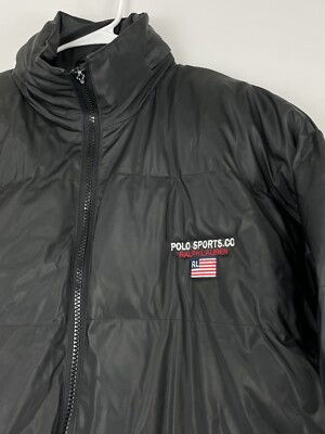 VINTAGE 90s Polo Sport Ralph Lauren Down Puffer Jacket Men's XL