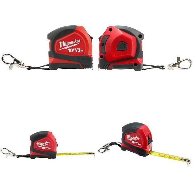 Milwaukee 48226601 10ft / 3m Keychain Tape Measure With LED for sale