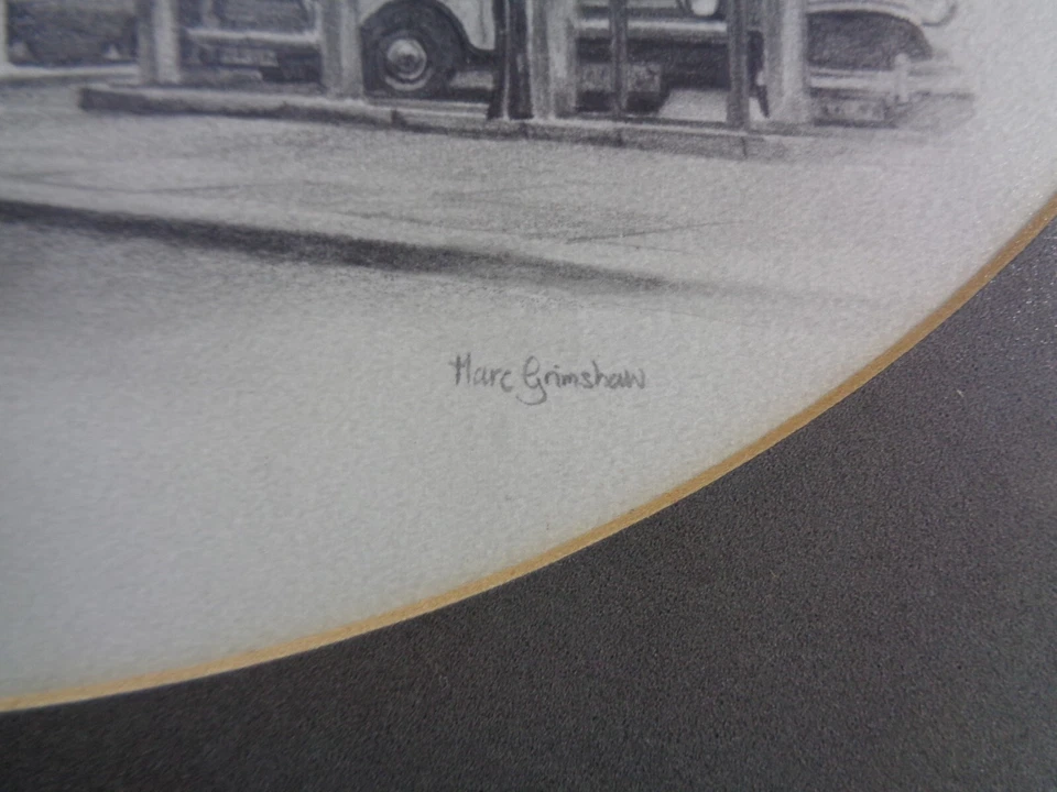 Marc Grimshaw Original - Mounted & Framed " GRAPES INN" - 42.5cm x 33.5cm - Image 3 of 4