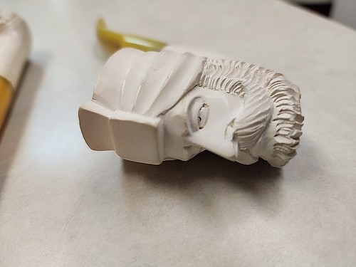 Vintage 70's Meerschaum Hayim Pinhas Carved Figural Pipes Turkey - Picture 4 of 10