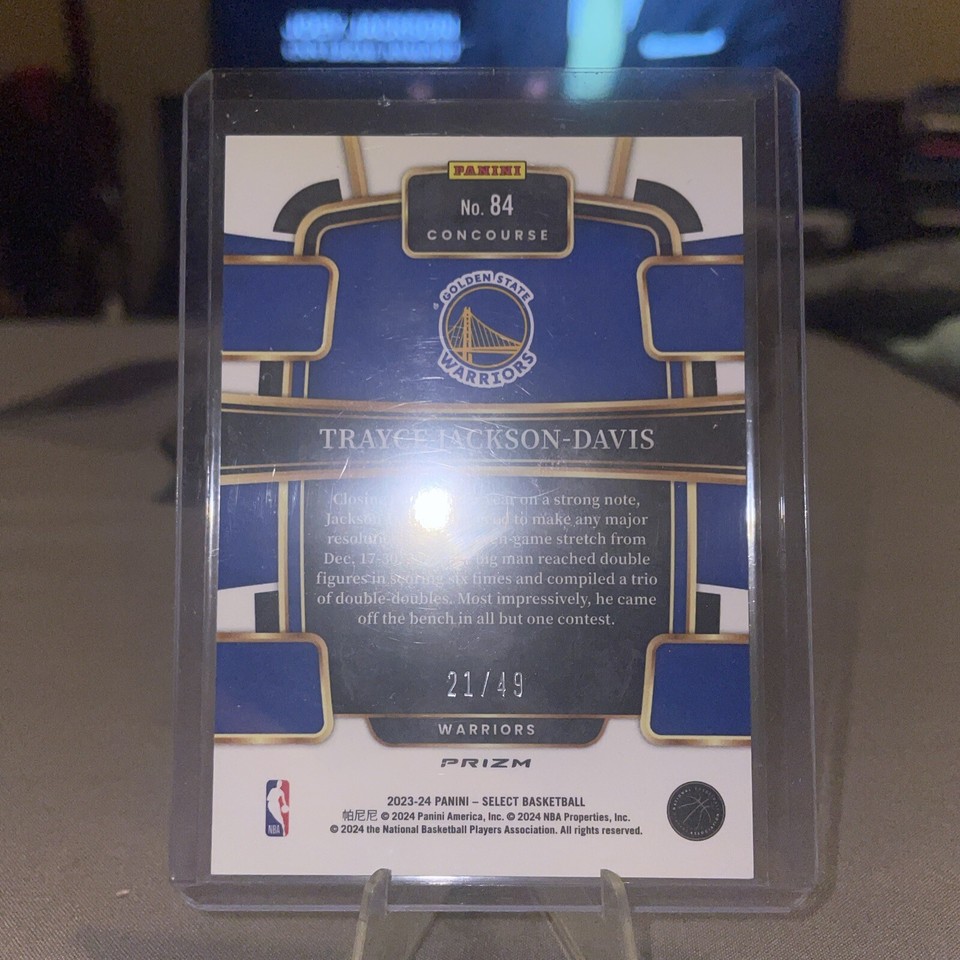 202324 Select Trayce JacksonDavis Bronze Checkered Rc 21/49 eBay