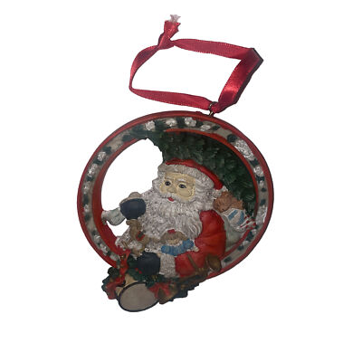 Kurt Adler Santa's World Santa Claus Ornament Toys Christmas Vintage New In Box