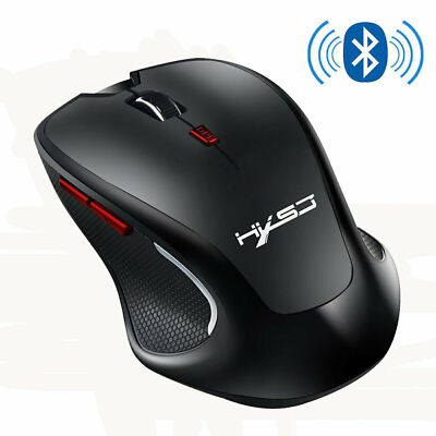 Bluetooth Wireless Mouse Optical Mice for PC Mac Android OS Tablets Black