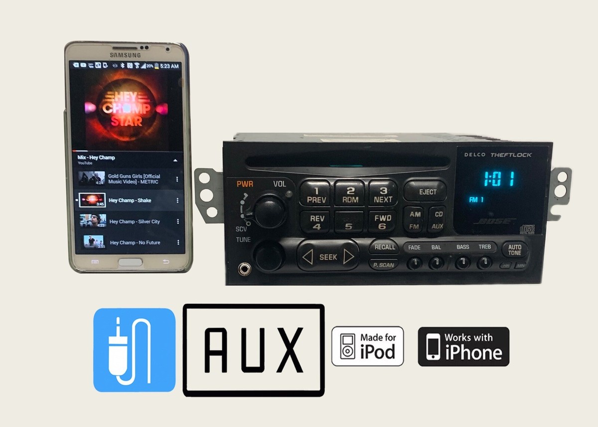 96-00 Chevrolet Blazer S10 BOSE CD OEM Radio 15766827 Full Lighted