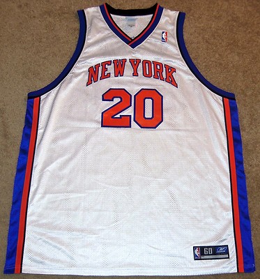 VTG AUTHENTIC ALLAN HOUSTON NEW YORK KNICKS NBA REEBOK HOME JERSEY