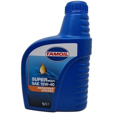 Tamoil 1lt Olio motore Supermulti SAE 15w40 minerale auto benzina diesel gas