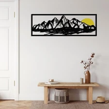 Mountain And Lake  Wall Art, Wall Decor, Wall Hangings, Livingroom Home Decor