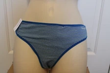 Calvin Klein Thong Style#QD3643 Striped Size Medium