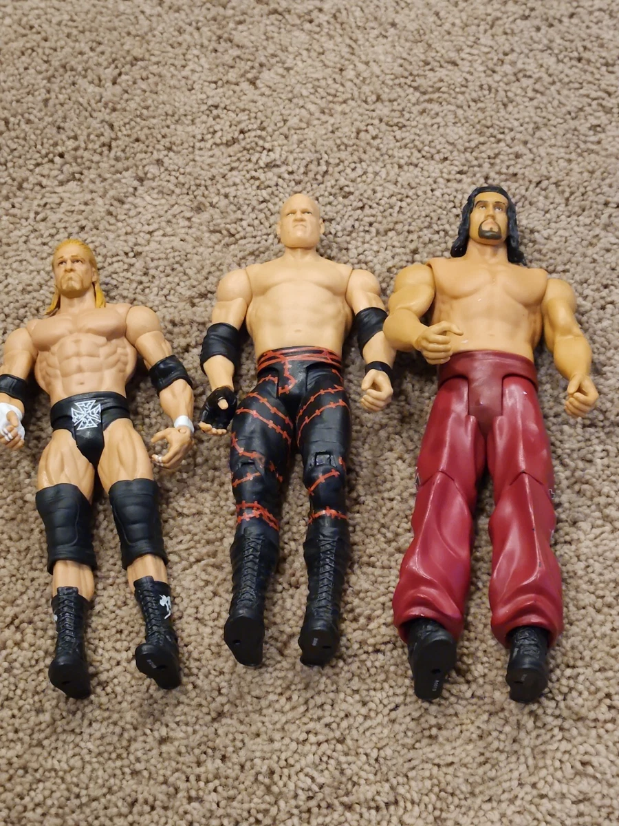 WWE Exclusive Action Figure 3 Pack Kane Triple H The Great Khali 2010 loose