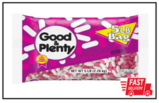 GOOD  PLENTY Licorice Flavored Halloween Candy, Fat Free, 5 lb Bulk Bag