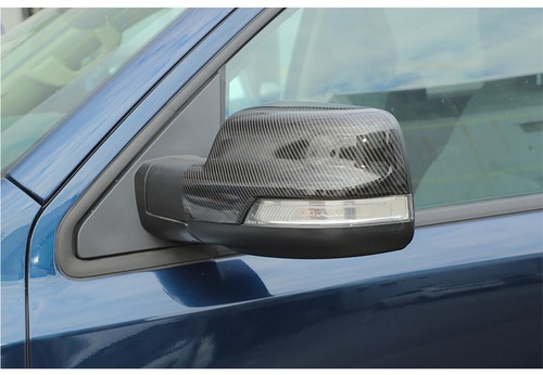 Carbon Fiber ABS Side Door Rearview Mirror Caps Cover for Dodge Ram 1500 2018-24 - Picture 3 of 10