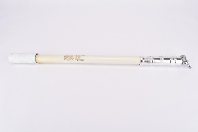 NOS White Silca Impero bike pump in 505-540mm with campagnolo valve #1030/2