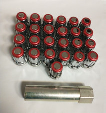 Rare Red Ring Mcgard Splinedrive Lug Nut Set Lot 25pcs 12x1.25 65550rr 65550rr