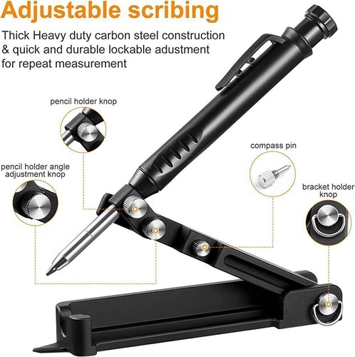 Multi-function Scribing Tool Woodworking Scribe Gauge Scriber Line Maker DIY AU - Picture 11 of 16