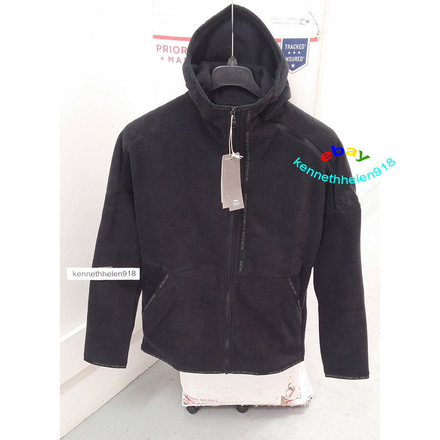 ADIDAS Z.N.E. FAST RELEASE FLEECE HOODIE JACKET DX7646 BLACK