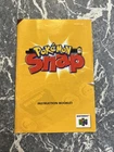 VINTAGE ORIGINAL NINTENDO 64 INSTRUCTION BOOKLET POKÉMON SNAP GAMING GAME