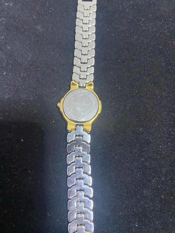 Roven Dino Watch Date Indicator Silver/Gold Toned Sapphire Crystal  - Image 4 of 4