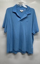 Lacoste Mens Blue Regular Fit Collared Short Sleeve Polo Shirt Size 3XL
