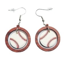 Baseball Football Drop Dangle Earrings for Women,Cute Sport Ball Dangle Earrings