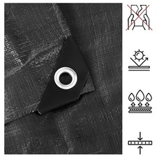 235g/m² Tarpaulin Heavy Duty Waterproof Cover Tarp Ground Camping Sheet Eyelets