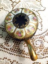 Meissen Germany Silent Butler Crumb Catcher Antique Porcelain Cobalt Blue