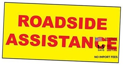 Fastasticdeals Roadside Assistance Yellow Background Car Door Magnets Magnetic
