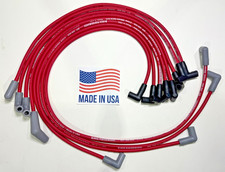 1984 Chevy Corvette 5.7l 350 Crossfire Fuel Injection 8.5mm Red Spark Plug Wires 1984 Chevy Corvette 5.7l 350 Crossfire Fuel Injection 8.5mm Red Spark Plug Wires