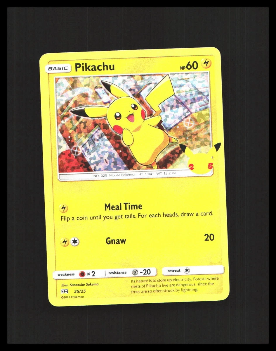 Preços baixos em Pikachu 025/025 McDonald's 25th Anniversary | eBay