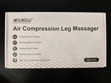 CINCOM Cordless Air Compression Leg Massager With Heat– New, Sealed in Box