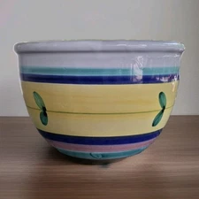 Caleca Carousel Ceramic Pottery Handpainted Serving Bowl 6" Made In Italy