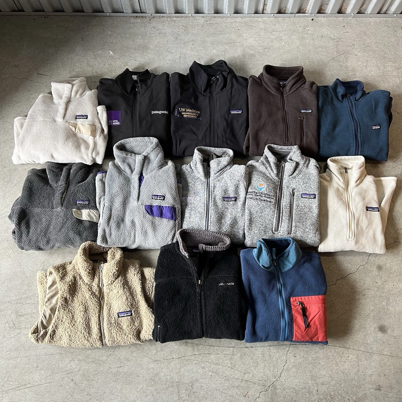 Lot Of 14 Vintage Patagonia Fleece Jackets Reseller Bundle Sizes Vary*