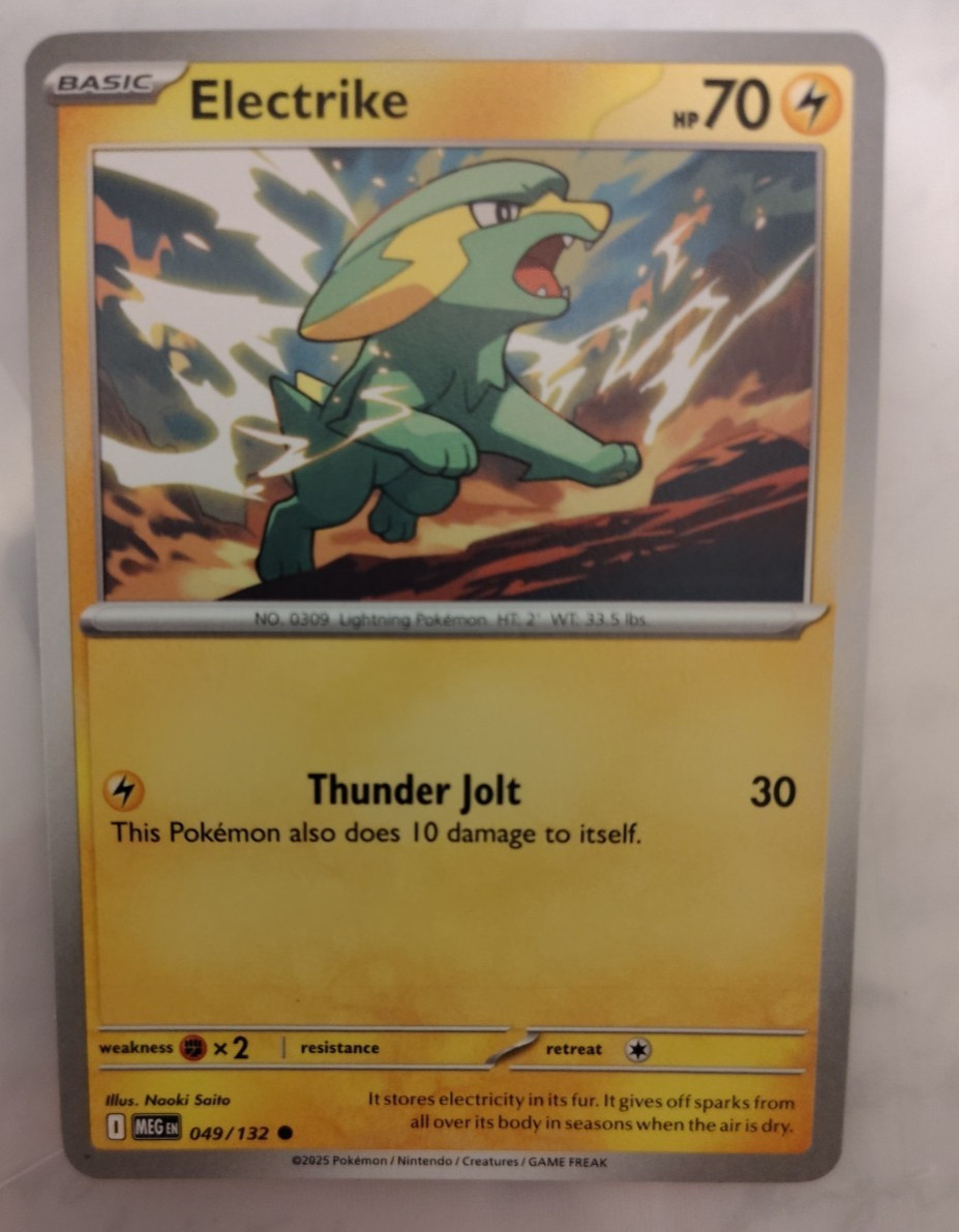 Electrike 049/132 MEG Mega Evolution Common Near Mint