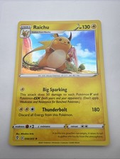 Pokemon Card Raichu Holo  SWSH07: Evolving Skies Holo Rare 050/203