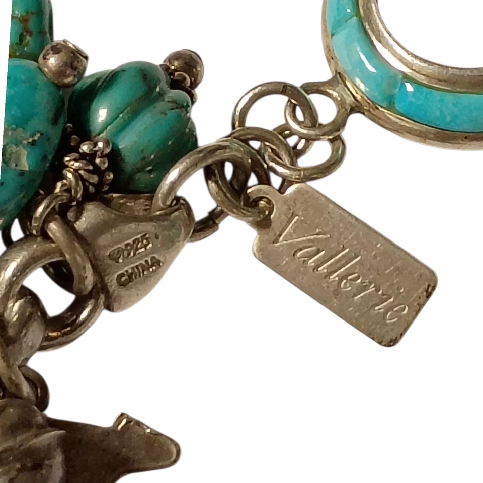 131 gr! Brazalete de plata esterlina con pepitas turquesa Royston intrincadas del suroeste  Foto 2 de 4