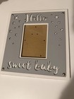 hello Sweet Baby large Gray Nursery Photo frame 13x12” — photo 2