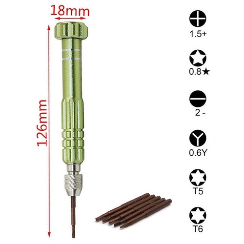 Kit De Réparation Pour Démonter Smartphone Et Tablette Avec 6 Embouts Et Pince - Photo 2/3