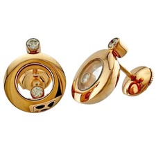 Chopard earring K18 Pink Gold diamond used