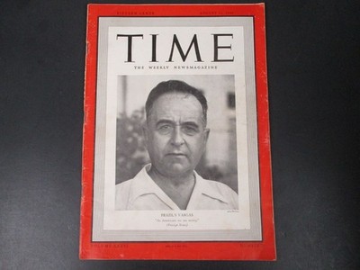 TIME Magazine August 12 1940 ~ Brazil's Getulio D. Vargas VTG