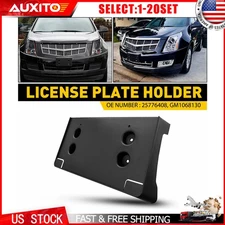 License Plate Bracket Fit 2010-2016 Cadillac SRX Front Black OEM GM1068130 1-10X