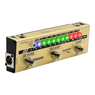 Valeton MES-4 Dapper Acoustic Mini DI Preamp Multi Effects Pedal NEW