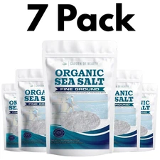 Celtic Sea Salt Fine Ground Mineral Rich 8oz Resealable Bag 7Pack Free Shipping