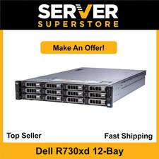 Dell PowerEdge R730XD Server 2x E5-2697 V3 36 Cores H730 32GB RAM 2x 1TB SAS