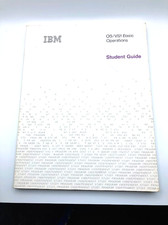 Vintage IBM OS/VS1 Basic Operations Student Guide 1972 Computer Programming